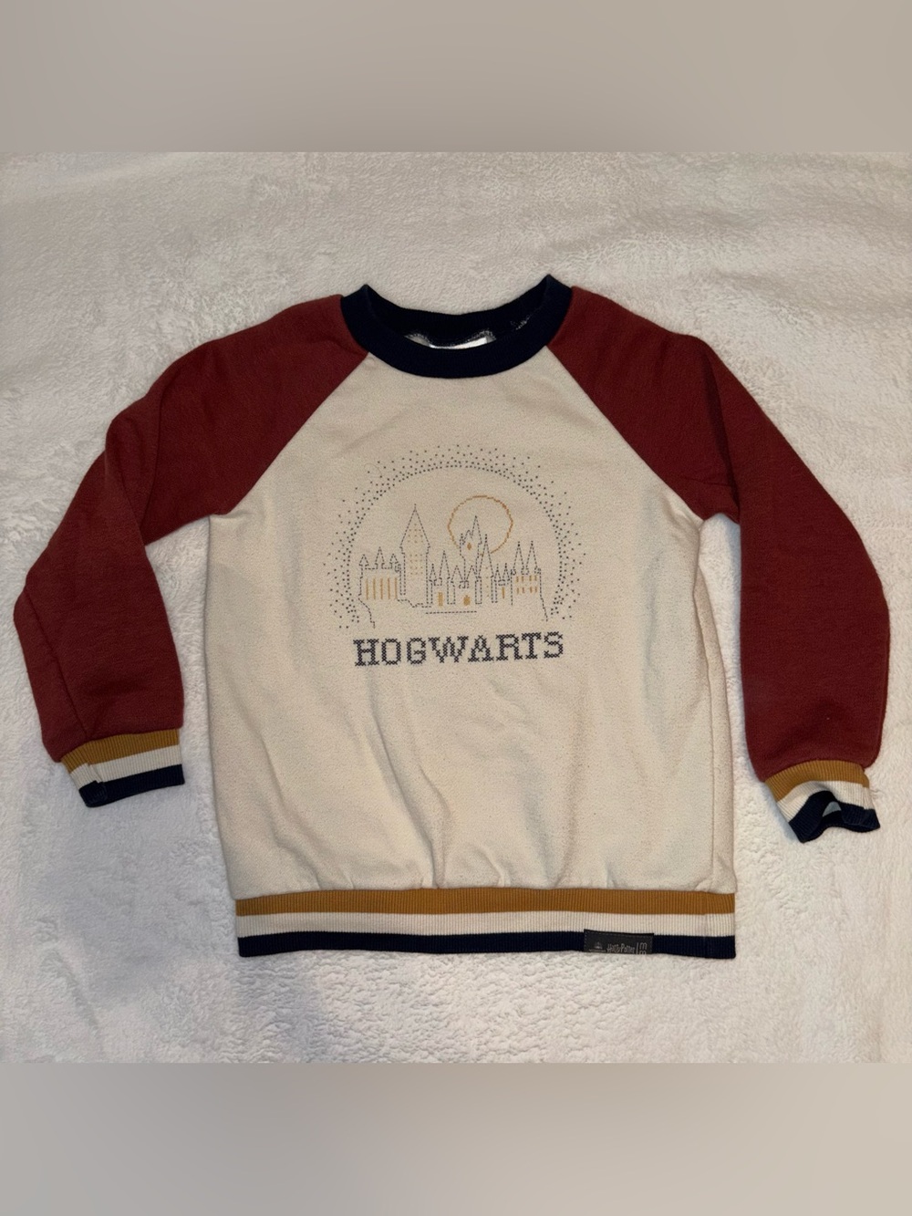 Hogwarts Crewneck Sweatshirt - Cream & Burgundy